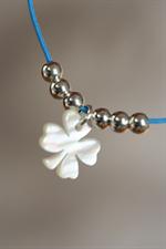 Bracelet trèfle en nacre blanche GAG & LOU