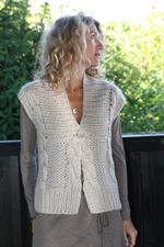 Soldes Gilet sans manches en grosse maille AMERICAN VINTAGE