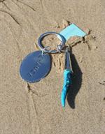 Promotion Porte clé corne long turquoise REMINISCENCE BIJOUX