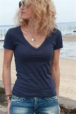 voir cet article : American Vintage Tee shirt manches courtes col V