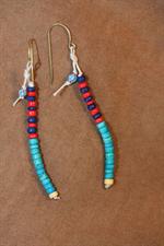 voir cet article : Forte Forte Boucles d'oreilles coco beads turquoise