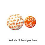voir cet article : Caroline Lisfranc Set de 2 badges oranges